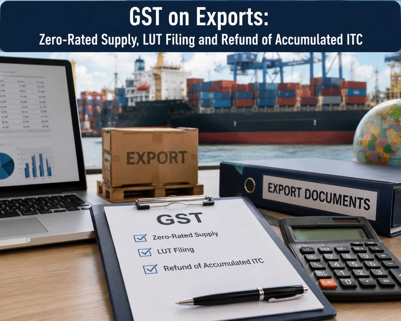 GST On Exports Zero-Rated Supply, LUT Filing And Refund Of Accumulated ITC